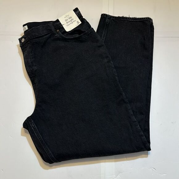 Abercrombie & Fitch women’s curve love The 90’s straight ultra high rise 35/20L - Picture 8 of 9